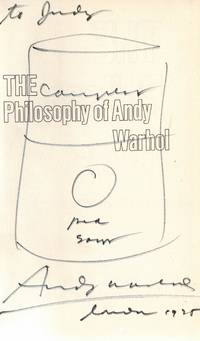 THE PHILOSOPHY OF ANDY WARHOL (FROM A-B & BACK AGAIN) - SIGNED PRESENTATION COPY WITH A CAMPBELL'S SOUP CAN DRAWING