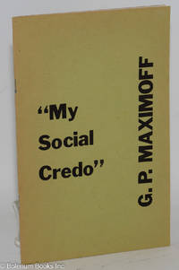 cover of My social credo