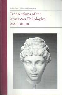 cover of Transactions of the American Philological Association: Spring 2009.