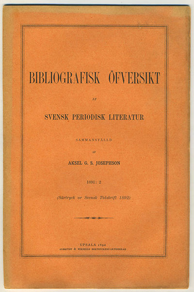 Bibliografisk öfversikt af svensk periodisk…