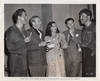 View Image 1 of 2 for Brute Force (Original photograph of Jules Dassin, Burt Lancaster, Mark Hellinger, Howard Duff, and E... Inventory #150384