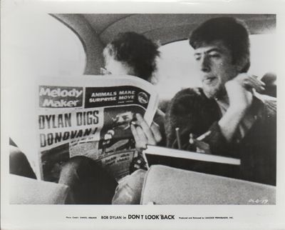 [PRESS PHOTOGRAPH FROM THE FILM "DON'T LOOK BACK]