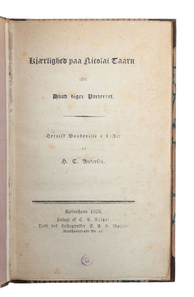 Kjærlighed paa Nicolai Taarn eller Hvad siger Parterret. Heroisk Vaudeville i 1 Act. - [ANDERSEN'S THEATRE-DEBUT] (photo 2)