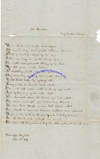 An Acrostic Poem Written By A Young Poet To Supreme Court Justice John McLean.  The Family Was Involved In A Notorious Slave Sale In Virginia