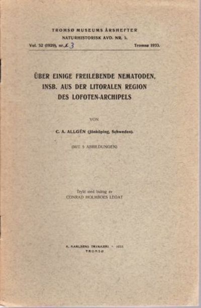 Über einige freilebende Nematoden insb. aus der…