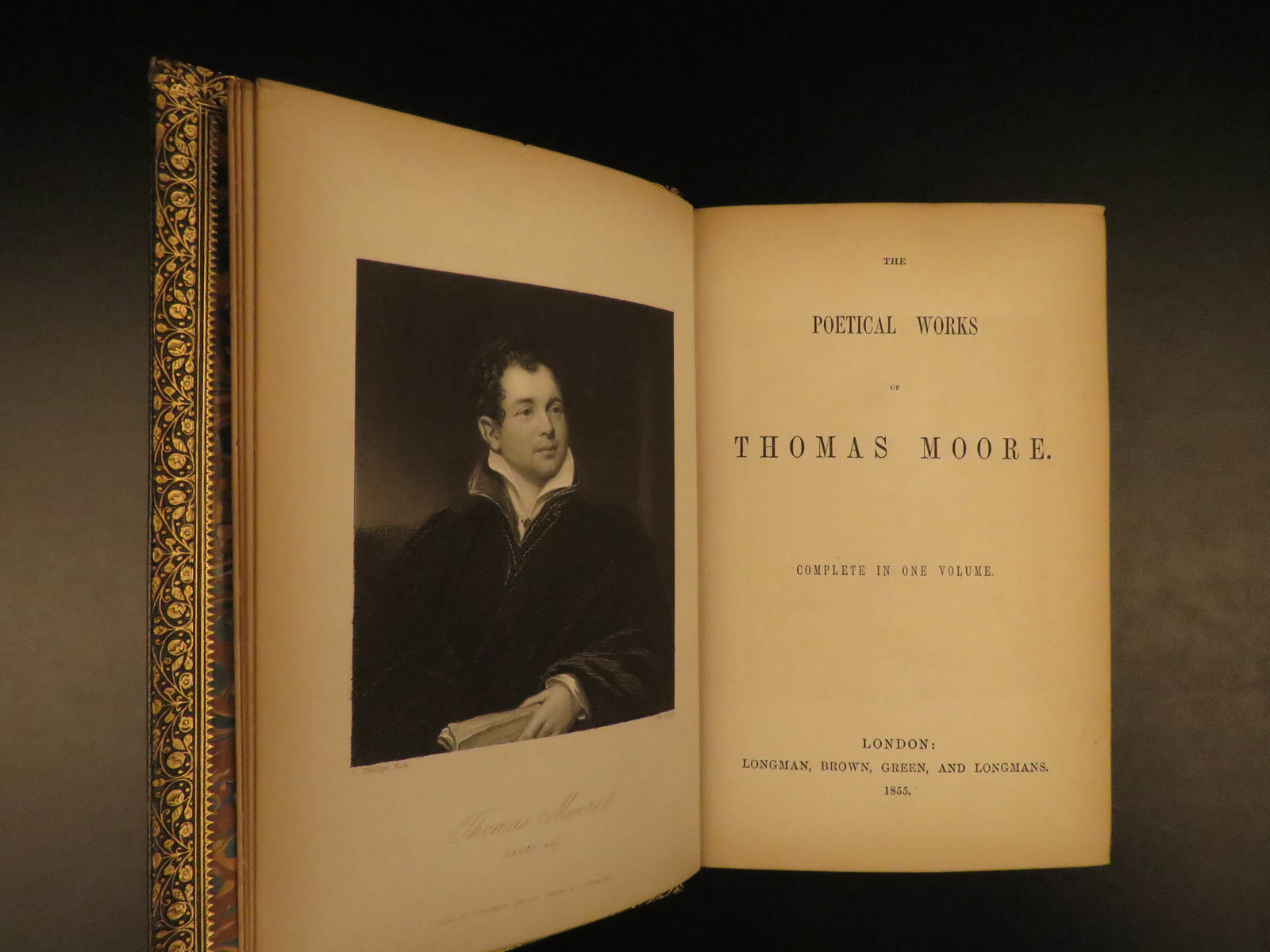 The poetical works of Thomas Moore: complete in one volume by Thomas ...
