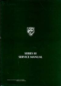 Jaguar Series III Service Manual de Jaguar Cars Limited