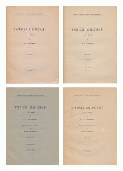 Sveriges bibliografi 1481-1600. Band I, häft.…