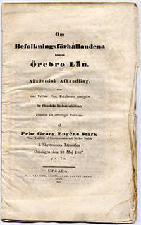 Om befolkningsförhållandena inom Örebro län. A.a.