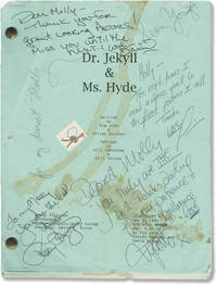 Dr. Jekyll and Ms. Hyde (Original screenplay for the 1995 film, signed by cast and crew) by Price, David (director, screenwriter); Robert Louis Stevenson (novella); Tim John, Oliver Butcher, William Davies (screenwriters); Sean Young, Tim Daly, Lysette Anthony, Stephen Tobolowsky (starring) - 1995