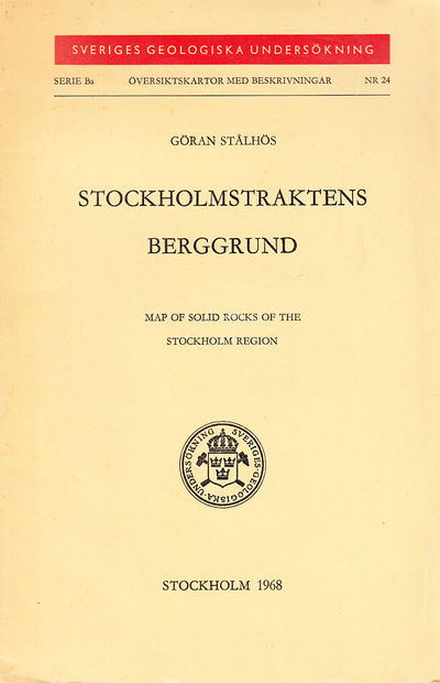 Stockholmstraktens berggrund. Map of solid rocks…