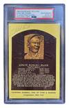 Signed Hall of Fame Plaque Postcard