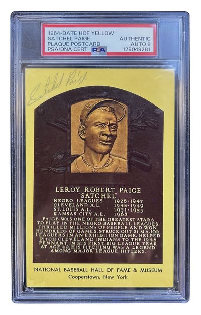 Signed Hall of Fame Plaque Postcard
