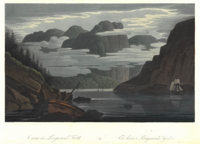 A scene in Longsound Firth. En Scene i Langesunds…