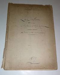 Les Chrétiens. Drame en ver libres en Huit Tableaux. Original manuscript.  Manuscrit Inédit.