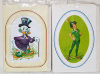 image of Set of Two Vintage Disney 3D Cards Featuring Uncle Scrooge and Peter Pan