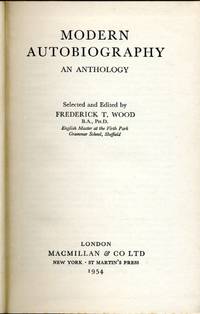 image of Modern Autobiography : An Anthology