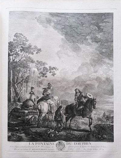 Oeuvres de Phillippe Wouvermans, Hollandois. Gravées d'apres ses meilleurs Tableaux qui sont dans les plus beaux Cabinets de Paris et ailleurs. Dediées a son altesse serenissime Monseigneur le Comte de Clermont, Prince du Sang, par son humble et tres obeissant Servieteur I. Moyreau Graveur du Roy