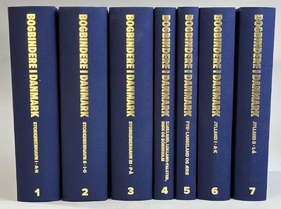 Bogbindere i Danmark. Bind 1-7. [Utg. av] Dansk…
