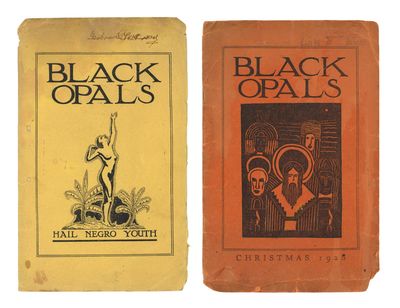 Black Opals: Volume I, Number 3, June 1928 [and] Volume II, Number 4, Christmas 1928. [Gertrude Parthenia McBrown and Lois Mailou Jones' Copies, respectively]
