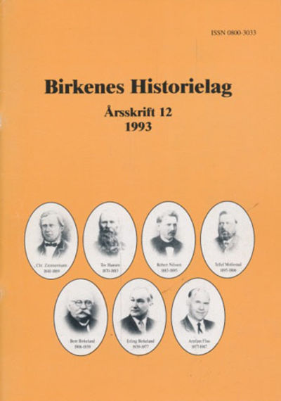BIRKENES HISTORIELAG.  Årsskrift