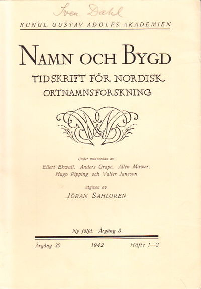 Bystorlek och bynamnstyper i Skåne. I: Namn och…