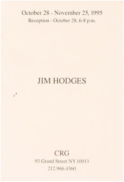 Jim Hodges at Bard College and CRG Gallery