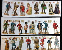 A Set of 35 Early Finely Details Victorian Embossed Diecut Scraps depicting English Royalty Throughout the ages beginning with William I, Surnamed The Conqueror. C1870