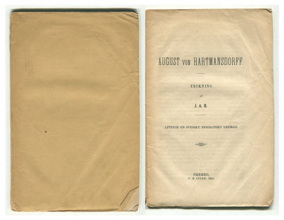 August von Hartmansdorff. Teckning af J. A. H.…
