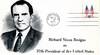 Watergate envelope postmarked on the day of Nixon's resignation as President