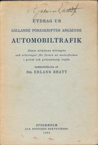 Utdrag ur gällande föreskriftr angående…