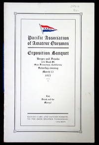 Pacific Association of Amateur Oarsmen Exposition Banquet Menu and Program, March 13, 1915