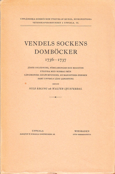 Vendels sockens domböcker 1736-1737 jämte…