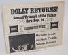 Yonkers Free Press: Dolly Returns! vol. 2, September 1972; Michelle leads an all-male cast in smash return