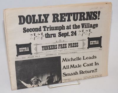 Yonkers Free Press: Dolly Returns! vol. 2, September 1972; Michelle leads an all-male cast in smash return