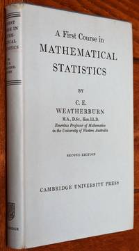 image of A First Course In Mathematical Statistics