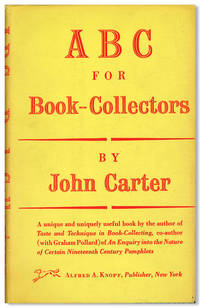 ABC FOR BOOK-COLLECTORS by Carter, John - [1952].