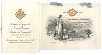 Commemorative Menu Designed by Tiffany & Co., 1901, for the Chamber of Commerce