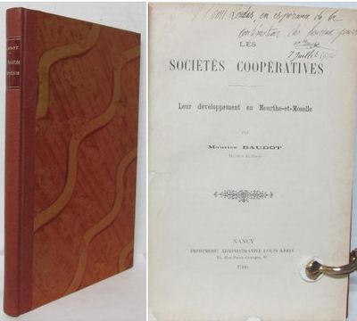 Les Sociétés coopératives. Leur développement en…