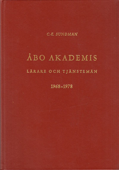 Åbo akademis lärare och tjänstemän 1968-1978.