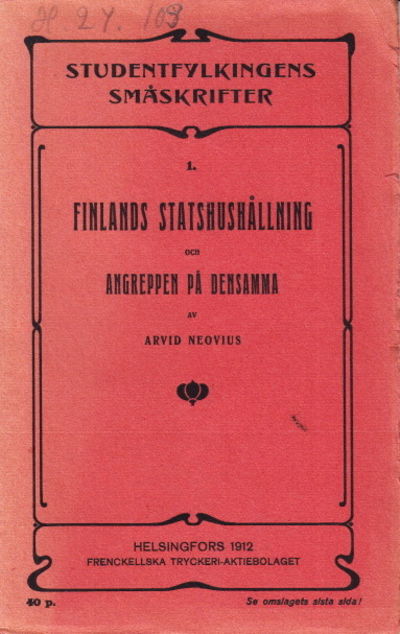 Finlands statshushållning och angreppen på…