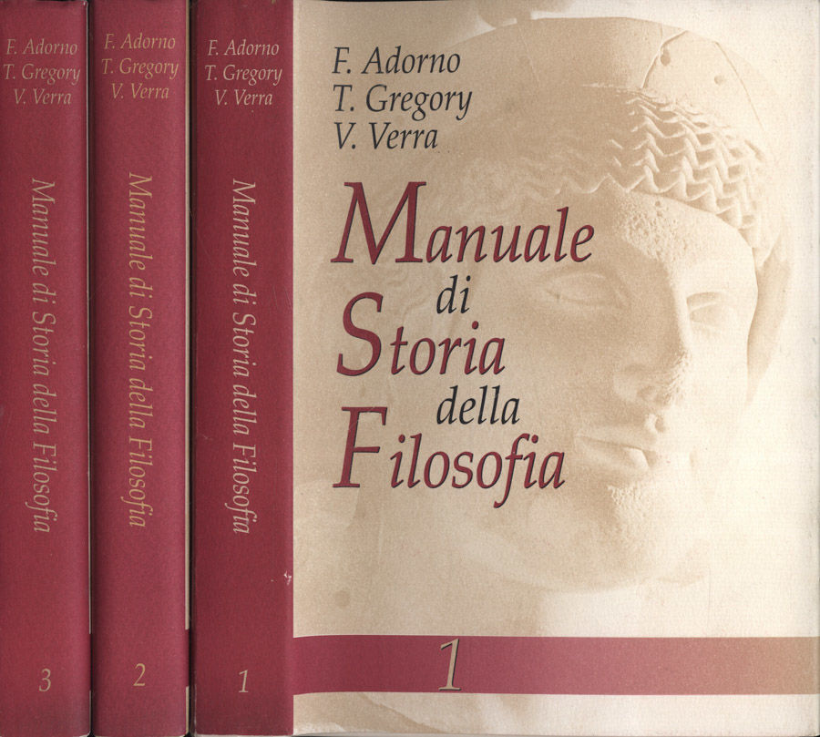 Manuale Di Storia Della Filosofia Adorno Gregory Verra