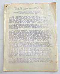 Their struggle and ours: Remarks at meeting for ZANU representatives sponsored by Michigan Alliance Southern Africa Liberation Committee by [National Organization for an American Revolution] - 1975