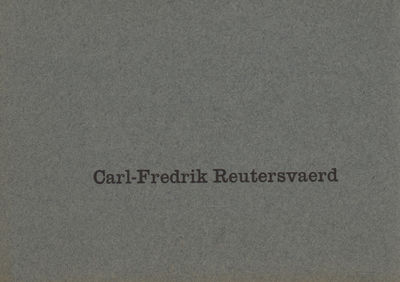 CARL FREDRIK REUTERSVAERD: IMAGES PLEXIQUES.