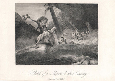 The Life of George Romney.   Sketch of a Shipwreck after Romney