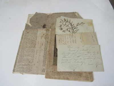 Lot of four commonplace books of Susan Lane C.1798-1880 of Walpole, New Hampshire and Windham Vermont with related ephemera