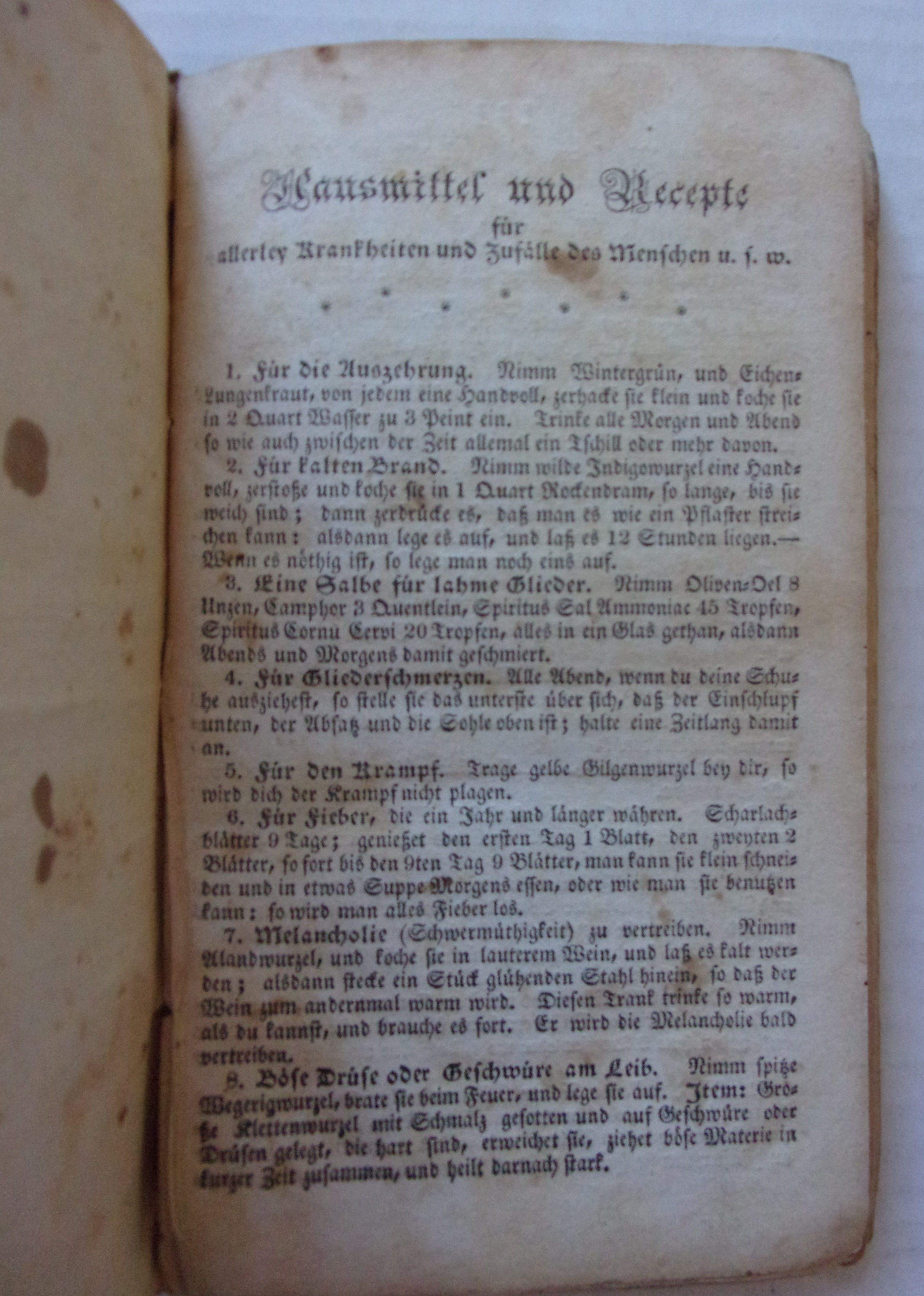 AMERICANISCHES NOTH-UND HULFS-BUCHLEIN: ENTHALTEN