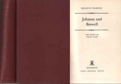 JOHNSON AND BOSWELL. The Story of their Lives.