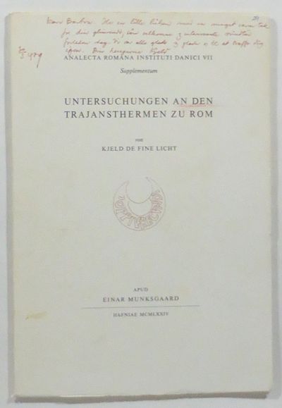 Untersuchungen an den Trajansthermen zu Rom.