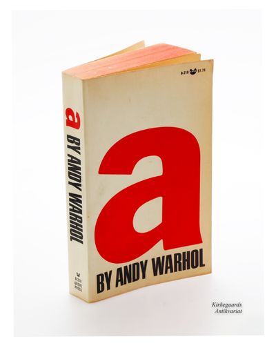 a: A novel by Andy Warhol. FIRST EDITION…